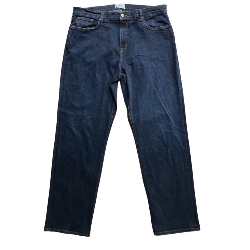 Tecovas Jeans Mens 42‎ x 32 Standard Fit Straight Leg Dark Blue Wash Denim USA